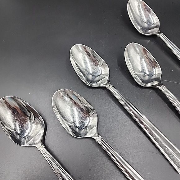 Yamazaki ICON AFFINITY Stainless 18/8  Patrick Place Oval Soup Spoon Set of 5 - Picture 2 of 8